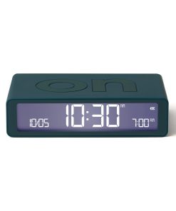 Lexon Flip Classic Reversible Alarm Clock - Blue