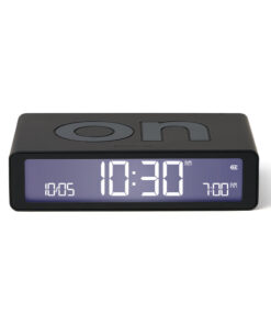 Lexon Flip Classic Reversible Alarm Clock - Black