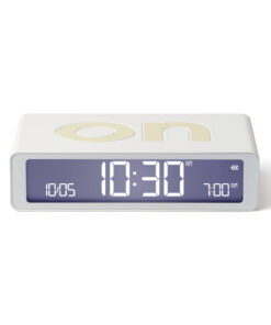 Lexon Flip Classic Reversible Alarm Clock - White
