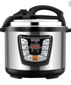 SOGA Stainless Steel Electric Pressure Cooker 10L Nonstick 1600W