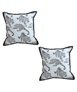 SOGA 2X 45cm Throw Pillow White & Black Leopard Light Luxury Decorative Cushion for Living Room