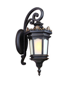 SOGA 62cm Vintage Lantern Wall Light Elegant Aluminum & Glass Design