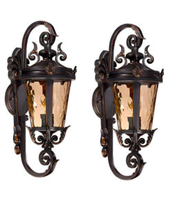 SOGA 2X 70cm Vintage Aluminum Glass Lantern Wall Light for Aussie Homes