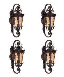 SOGA 4X 70cm Vintage Aluminum Glass Lantern Wall Light for Aussie Homes