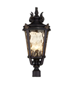 SOGA 63.5cm Vintage Outdoor Post Lantern Light Classic Charm for Patios