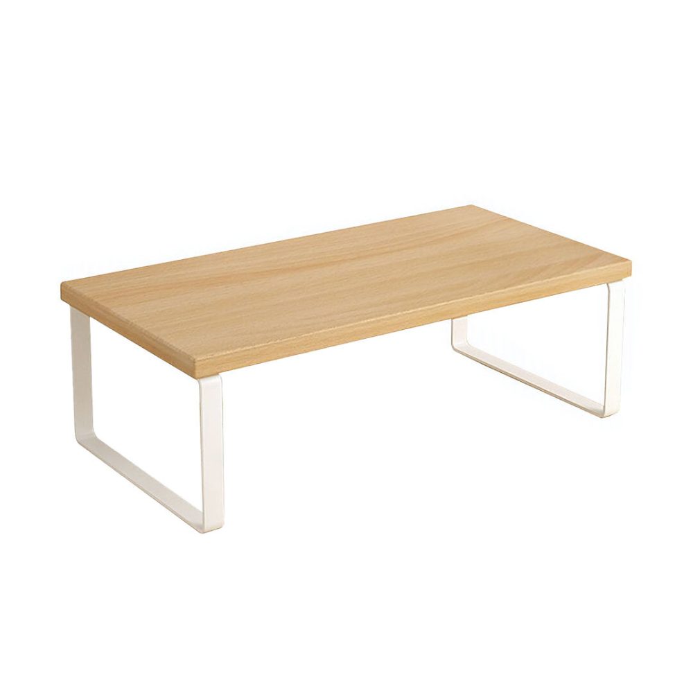 1-SOGA 40cm Wood Computer Monitor Elevated Stand Desktop Support Station Rack