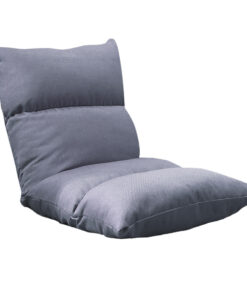 SOGA Lounge Floor Recliner Adjustable Lazy Sofa Bed Folding Game Chair Grey