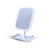 1-SOGA 26cm White Squared Smart LED Makeup Bedroom Table Vanity Mirror Tricolor  w/ 5x Magnification