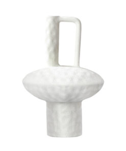 SOGA 20x30cm Ornament Contemporary White Ceramic Vase Decorative for Minimalist and Elegant Home Decor