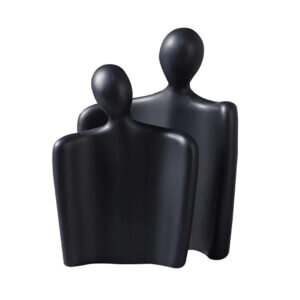 SOGA Ornament Set of 2 Abstract Human Figurine Sculptures Minimalist Modern Art Statues for Home D?cor