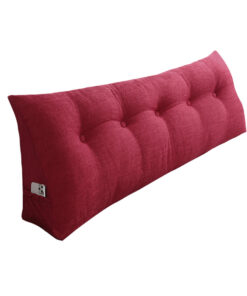SOGA 100cm Rose Red Triangular Wedge Bed Pillow Headboard Backrest Bedside Tatami Cushion Home Decor
