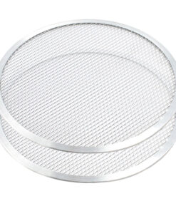 SOGA 2X 14-inch Round Seamless Aluminium Nonstick Commercial Grade Pizza Screen Baking Pan
