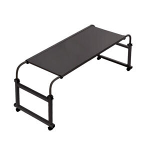 SOGA 120x45cm Black Cross Bed Movable Desk Table w/ Adjustble Length & Height