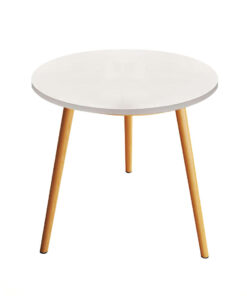 SOGA 60x72cm White Small Side Coffee Table Living Room Balcony Home D?cor Style