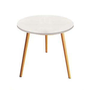 SOGA 60x72cm White Small Side Coffee Table Living Room Balcony Home D?cor Style