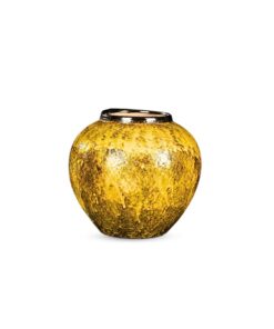 SOGA 21x22cm Yellow Small Ceramic Flower Vase Elegant Living Room Home Decor