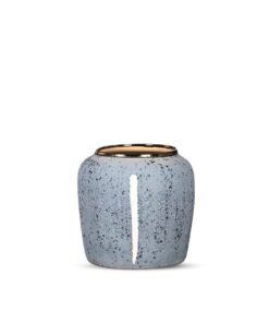 SOGA 21x22cm Grey Small Ceramic Flower Vase Elegant Living Room Home Decor