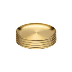 SOGA 14cm Premium Gold Grilling Plate  Durable, Heat Resistant Perfect for BBQs and Outdoor Cooking Kitchen Essential