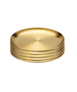 SOGA 17cm Premium Gold Grilling Plate  Durable, Heat Resistant Perfect for BBQs and Outdoor Cooking Kitchen Essential