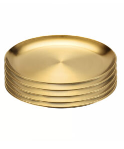 SOGA 30cm Premium Gold Grilling Plate  Durable Heat Resistant Perfect for BBQs and Outdoor Cooking Kitchen Essential