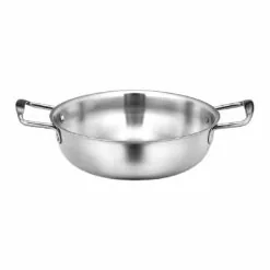 SOGA 28cm Premium Silver Seafood Dry Pot Stockpot Versatile and Durable Kitchen Essential