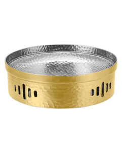 SOGA 26cm Dry Pot with Hammered Texture Natural Gold Color Kitchen essential