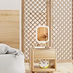 5-SOGA 26cm White Squared Smart LED Makeup Bedroom Table Vanity Mirror Tricolor w/ 5x Magnification