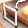 6-SOGA 2X 120x45cm White Cross Bed Movable Desk Table w/ Adjustable Length & Height