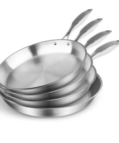 SOGA 4X Stainless Steel Fry Pan Frying Pan Top Grade Induction Skillet Cooking FryPan