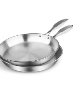 SOGA Stainless Steel Fry Pan 28cm 36cm Frying Pan Top Grade Induction Cooking
