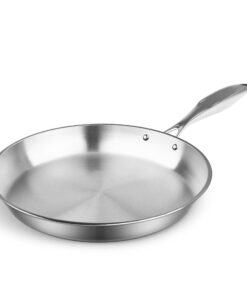 SOGA Stainless Steel Fry Pan 28cm Frying Pan Top Grade Induction Cooking FryPan