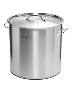 SOGA Stock Pot 71L Top Grade Thick Stainless Steel Stockpot 18/10