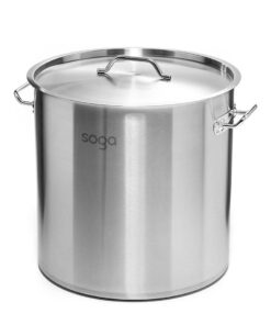SOGA Stock Pot 225Lt Top Grade Thick Stainless Steel Stockpot 60CMX80CM 18/10