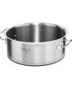 SOGA Stock Pot 9L Top Grade Thick Stainless Steel Stockpot 18/10 Without Lid