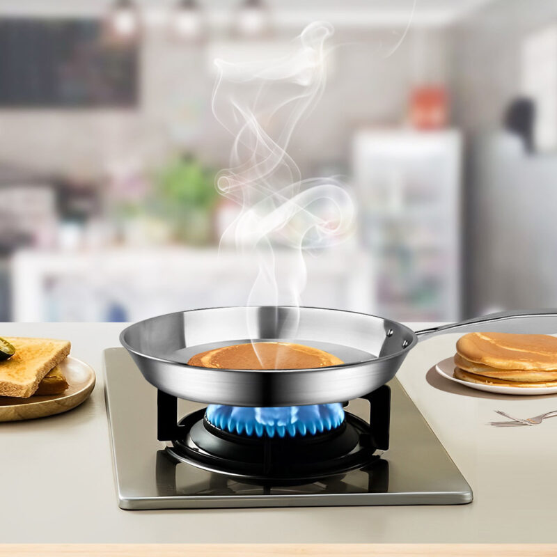 SOGA Stainless Steel Fry Pan 20cm 28cm Frying Pan Top Grade Induction Cooking - Image 6