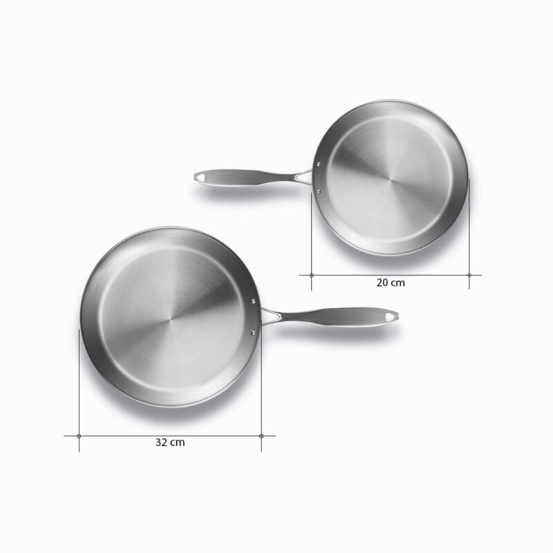 SOGA Stainless Steel Fry Pan 20cm 32cm Frying Pan Top Grade Induction Cooking - Image 8