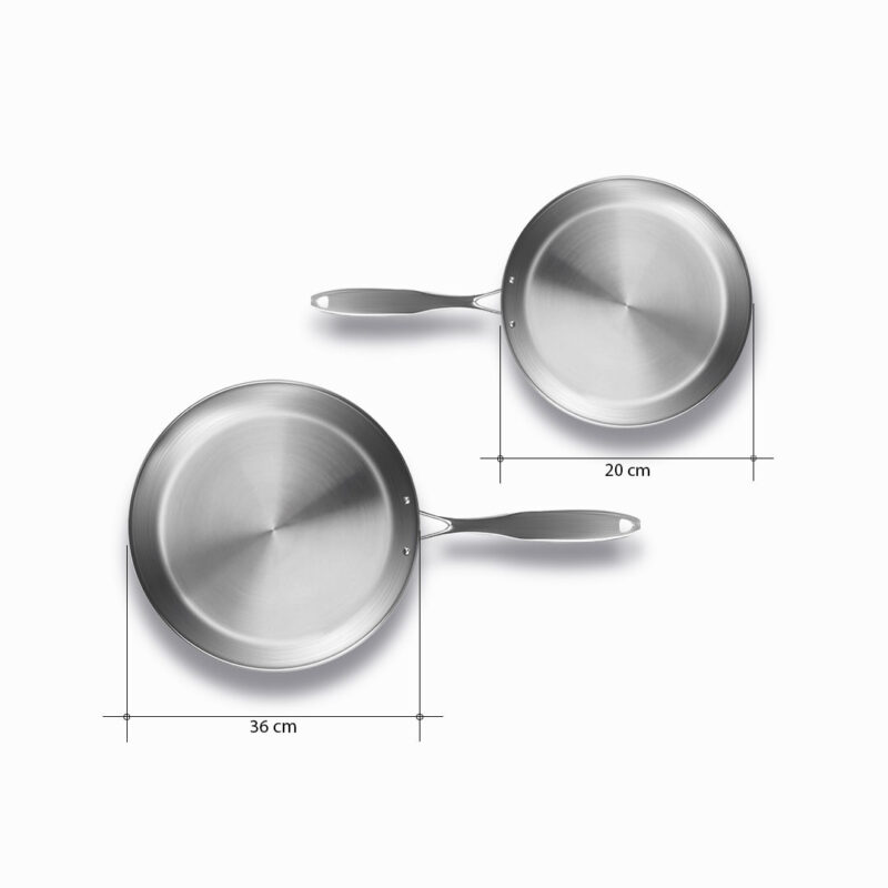 SOGA Stainless Steel Fry Pan 20cm 36cm Frying Pan Top Grade Induction Cooking - Image 8