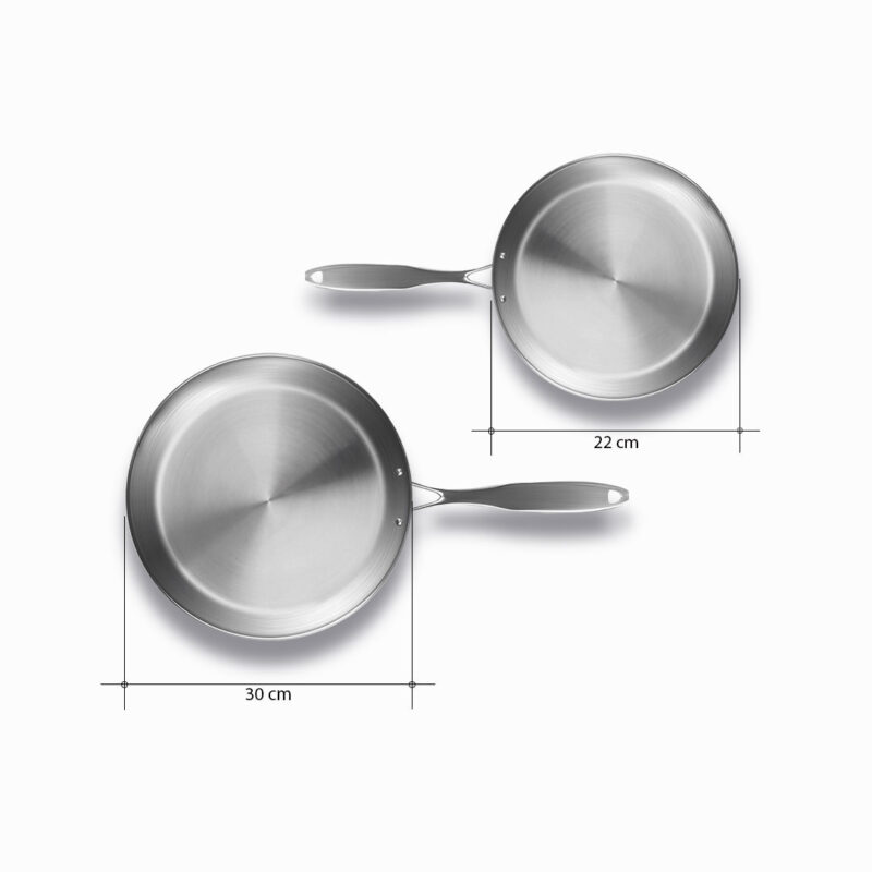 SOGA Stainless Steel Fry Pan 22cm 30cm Frying Pan Top Grade Induction Cooking - Image 8