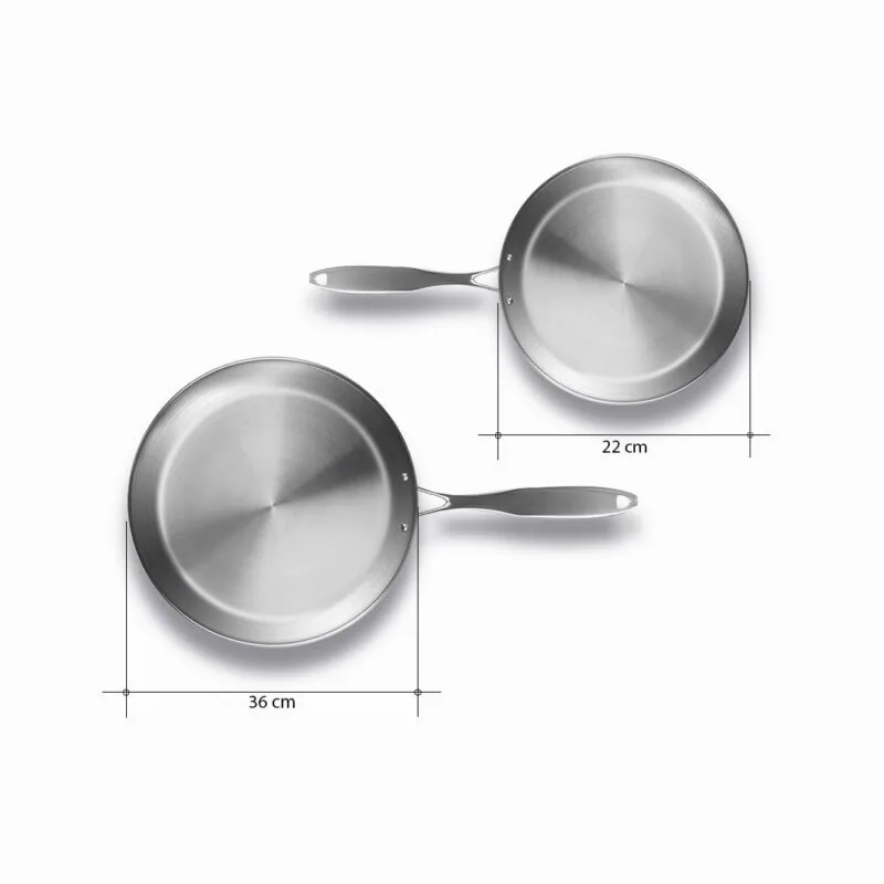 SOGA Stainless Steel Fry Pan 22cm 36cm Frying Pan Top Grade Induction Cooking - Image 8