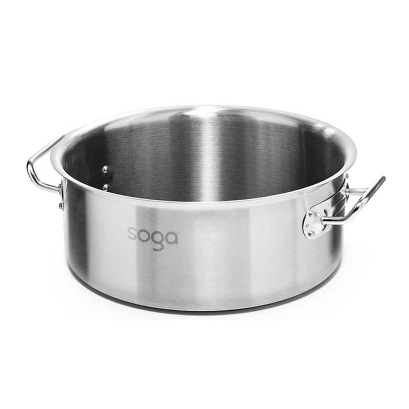 SOGA Dual Burners Cooktop Stove, 14L Stainless Steel Stockpot and 28cm Induction Fry Pan - Image 9