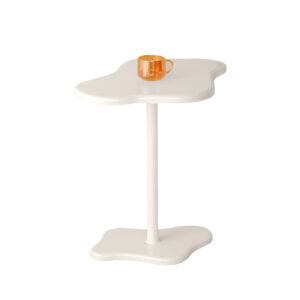 SOGA 42x28cm White Minimalist Cloud Shaped Table Durable Stylish Accent for Home D?cor