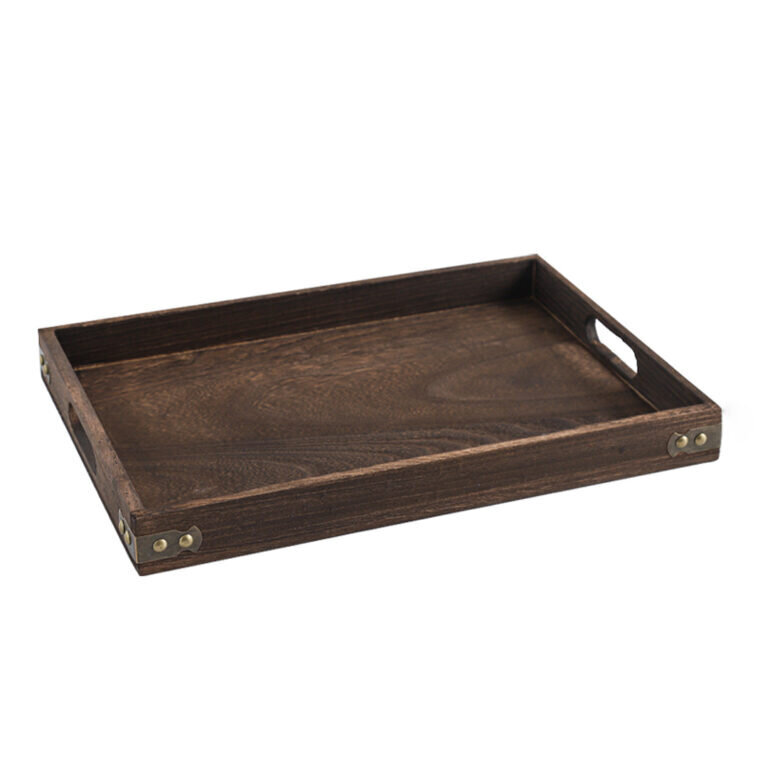 1-SOGA Large Walnut Rectangle Wooden Tray Breakfast Dinner Serving Board Tea Set Holder Kitchen Home Decor