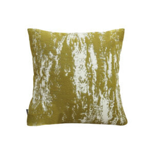 SOGA 50cm Throw Pillow White and Olive Green Plush Polyester Fiber and Cotton for Home Decor