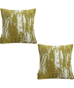 SOGA 2X 50cm Throw Pillow White and Olive Green Plush Polyester Fiber and Cotton for Home Decor