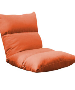 1-SOGA Lounge Floor Recliner Adjustable Lazy Sofa Bed Folding Game Chair Orange
