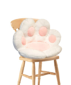 1-SOGA 70cm White Paw Shape Cushion Warm Lazy Sofa Decorative Pillow Backseat Plush Mat Home Decor