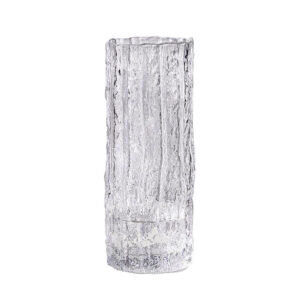 SOGA 30.5cm Handcrafted Clear Glass Vase, Classic Design for Home Decor