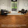 2-Timbo Solid Oak Chevron Parquet Timber Flooring Premium Quality Floorboards
