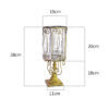 2-SOGA Clear Glass Cylinder Flower Vase with 6 Bunch 4 Heads Artificial Fake Silk Magnolia denudata Home Decor Set