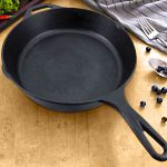 3-SOGA 2X 30cm Round Cast Iron Frying Pan Skillet Steak Sizzle Platter with Helper Handle